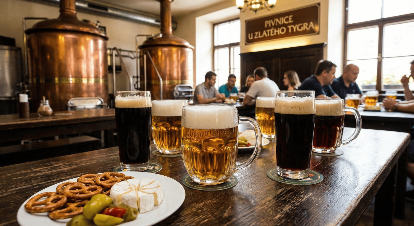 Infografica completa sugli stili e le caratteristiche delle birre ceche tradizionali